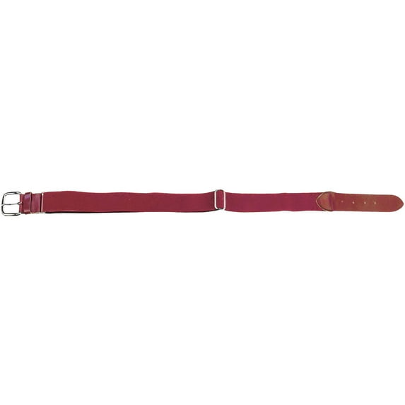 Baseball Uniform Belt, 1-1/2" Elastic Belt with 1-1/2" Buckle, Cardinal