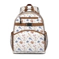 thumbnail image 1 of Baseball Uniform Pattern Backpack for School,Cute School Bag,Schoolbag with Adjustable Shoulder Straps & Padded Back,15.25"x11.5"x5.25", 1 of 5