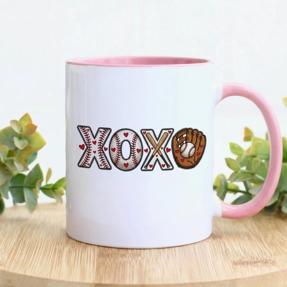 Baseball VaL1entine Mug, XOXO Mug, VaL1entine's Day Gift for Baseball Player, Baseball Lover Mug, Spor VaL1entine Mug, Baseball Team Mug