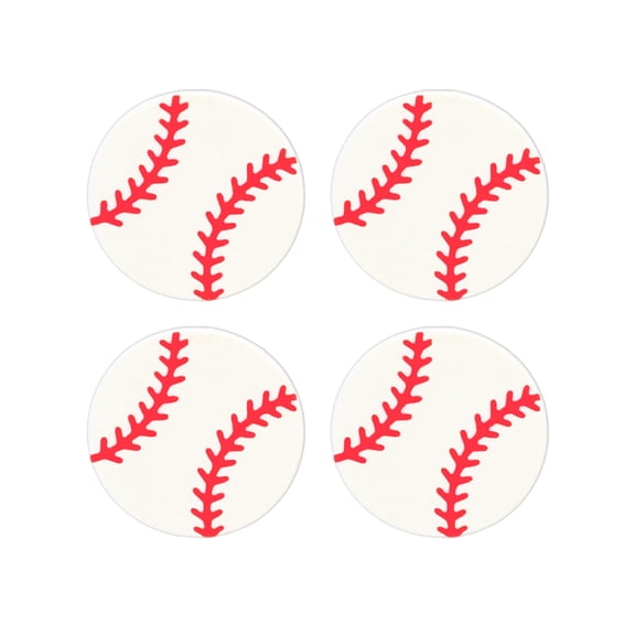 Baseball Valve Stem Caps - Wheel Charms - Set of 4