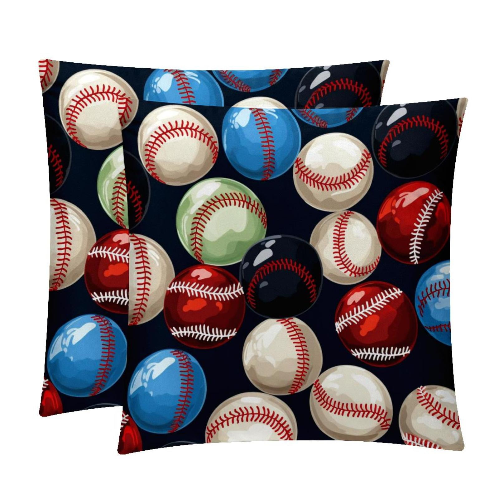 Baseball Velvet Bed Pillow Throw Covers Pillow Inserts Throw Pillows ...