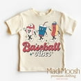 thumbnail image 1 of Baseball Vibes Shirt, Baseball Toddler Tee, Cute Baseball Season Kids Shirt TODDLER SHORT SLEEVE TEE BELLA CANVAS 3001T, 1 of 3