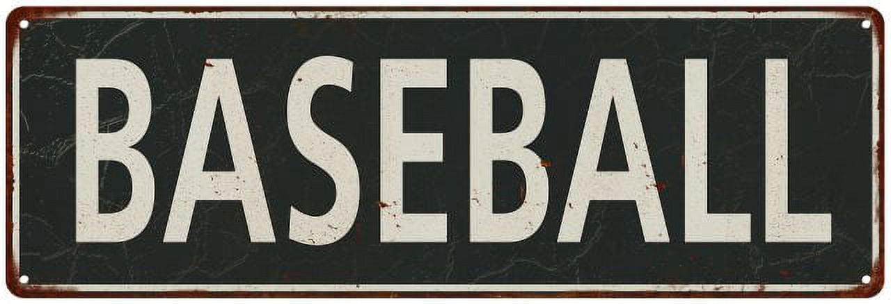 Baseball Vintage Look Shabby Chic Gift Metal Sign 6x18 206180062030 ...