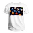 Baseball White Cotton Classic TShirt for Men, Soft and Comfortable