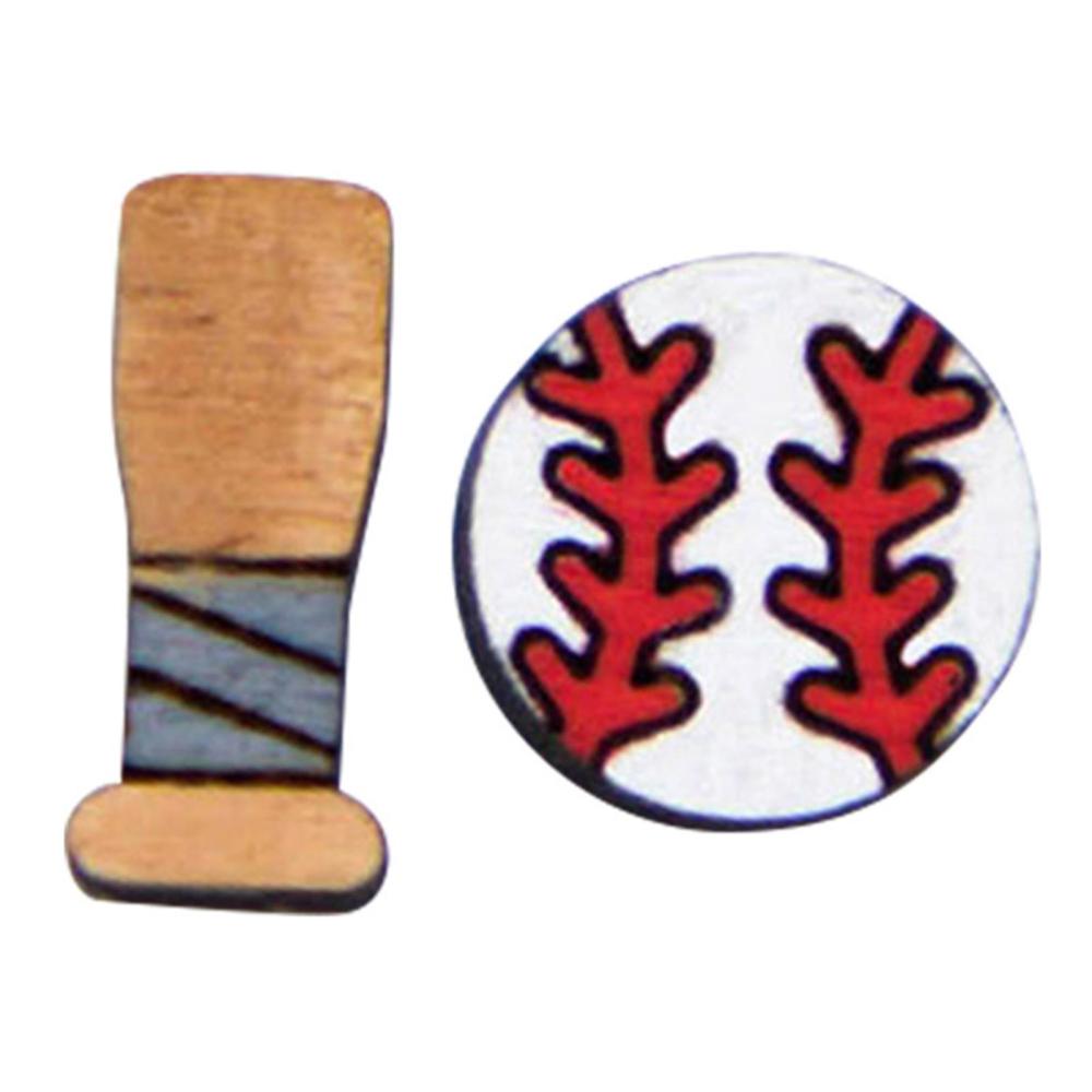 Baseball Wooden Earrings Baseball Glove Bat Earrings Cute Football
