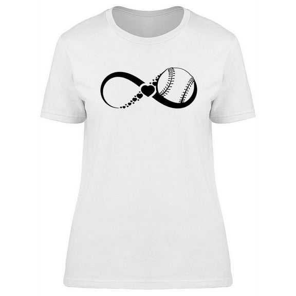 Baseball Wrapped In An Infinity T-Shirt Women -Image by Shutterstock, Female XX-Large