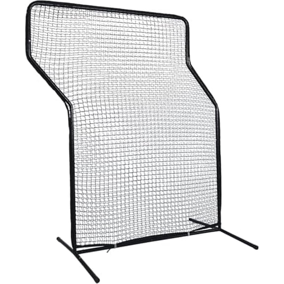 Baseball Z Screen - 7x5ft Heavy Duty Portable Pitching Screen for Batting Cage Field & Backyard Practice - Ideal for Coaches Teams & Players$$Sport & Recreation Other
