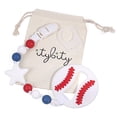 thumbnail image 1 of Baseball and Pacifier Clip Teether Set, 1 of 5