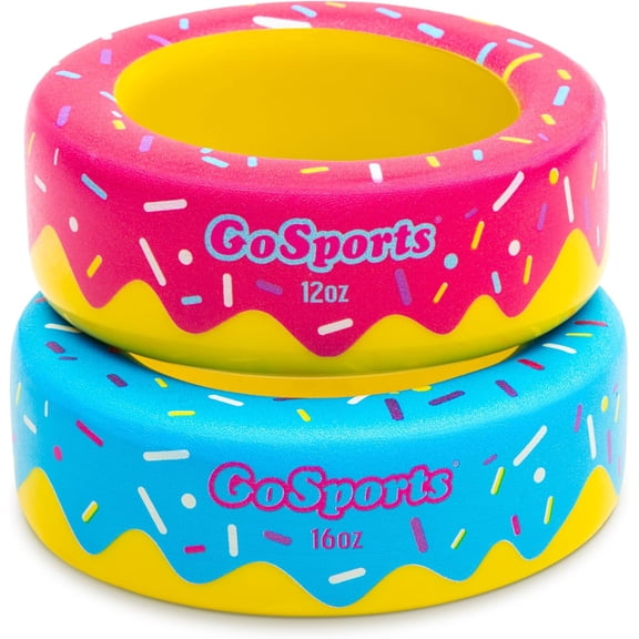 Baseball and Softball Bat Donuts - 2 Pack Baseball Drip Bat Weights - 16 oz & 12 oz