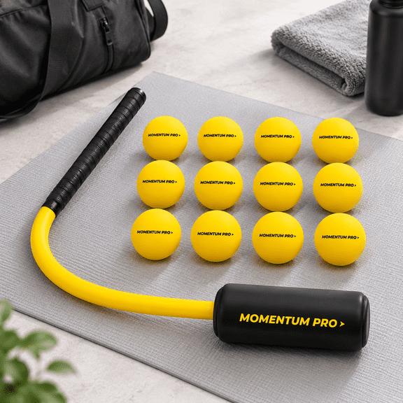 Baseball and Softball Swing Trainer Bat with Rope and Carry Bag