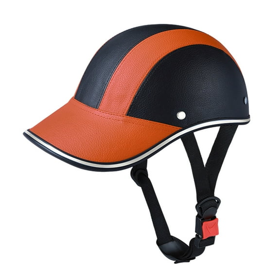 Baseball cap Sunshade bicycle helmet, bicycle helmet, riding outdoor helmet - orange