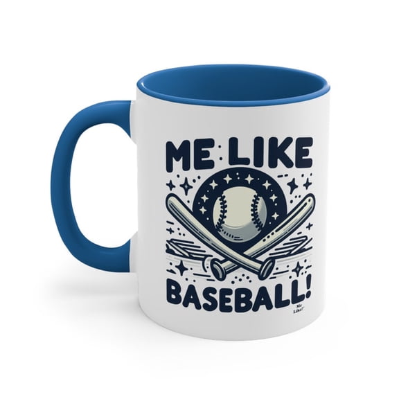 Baseball coffee mug for gift Me Like Baseball Accenoffee Mug, 11oz Baseball 2