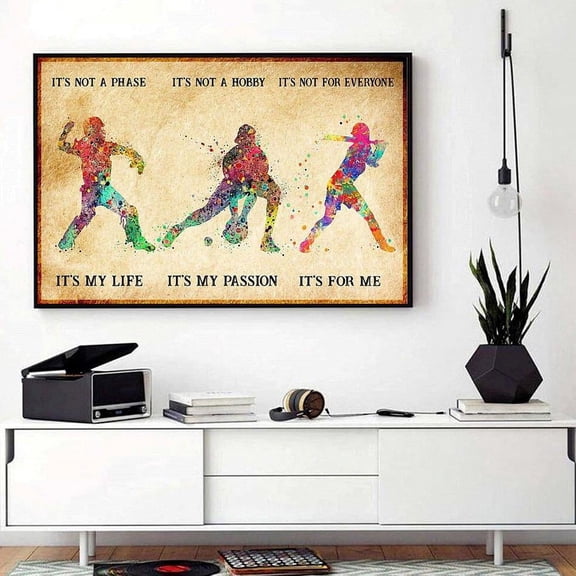 Baseball it's not a phase it's not a hobby landscape 11 x 17 Inch Poster