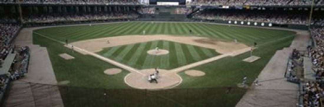 Baseball match in progress US Cellular Field Chicago Cook County Illinois USA Canvas Art - Panoramic Images (18 x 6)