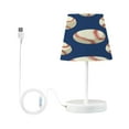 thumbnail image 1 of Baseball on Blue Desk Lamp LED Table Nightstand Lamps with 3 Color Temperatures for Home Bedroom Living Room Decor 8x12, 1 of 8