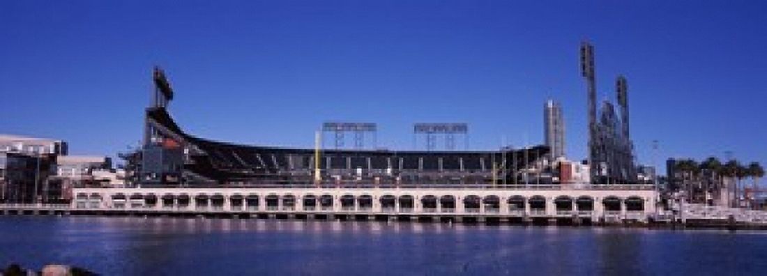 Baseball park at the waterfront AT&T Park 24 Willie Mays Plaza San Francisco California USA Canvas Art - Panoramic Images (18 x 7)