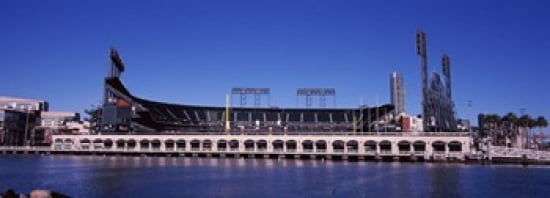Baseball park at the waterfront AT&T Park 24 Willie Mays Plaza San Francisco California USA Canvas Art - Panoramic Images (36 x 13)