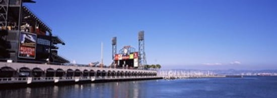 Baseball park at the waterfront AT&T Park San Francisco California USA Canvas Art - Panoramic Images (36 x 13)