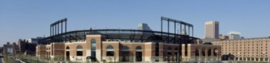 Baseball park in a city Oriole Park at Camden Yards Baltimore Maryland USA Canvas Art - Panoramic Images (40 x 10)