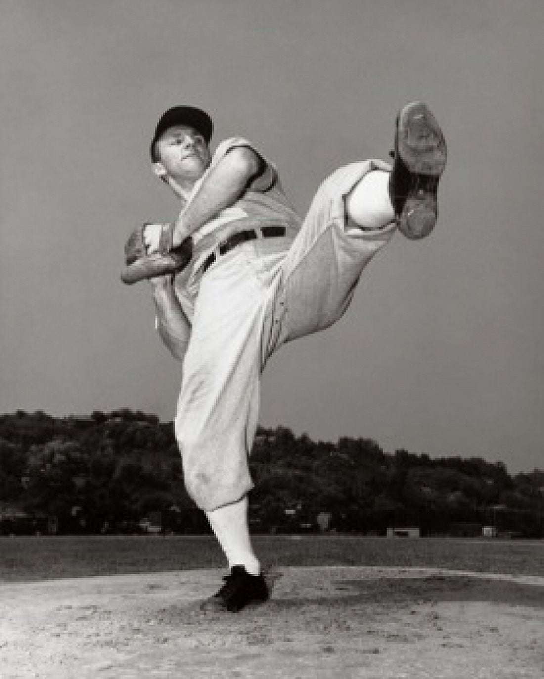Baseball pitcher getting ready to pitch Canvas Art - (18 x 24)