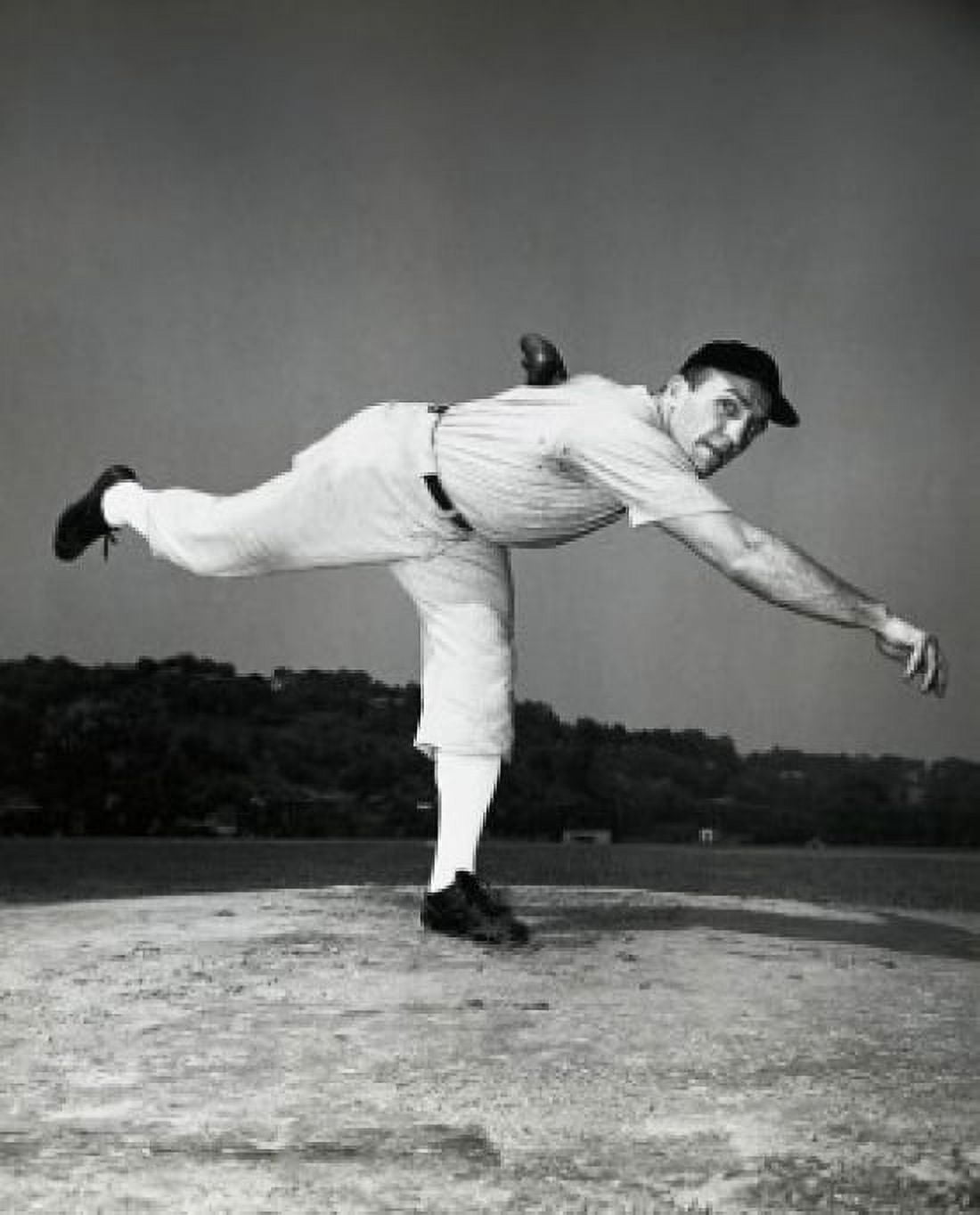 Baseball player throwing a baseball Canvas Art -  (24 x 36)