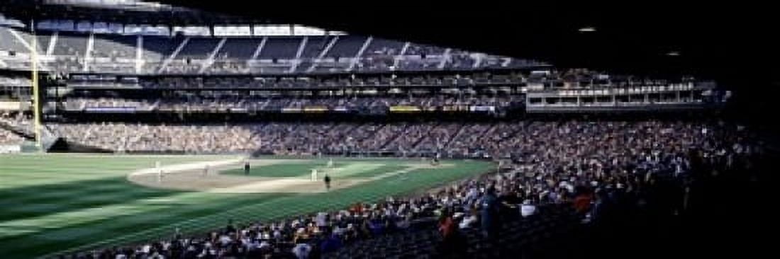 Baseball players playing baseball in a stadium Safeco Field Seattle King County Washington State USA Canvas Art - Panoramic Images (18 x 7)