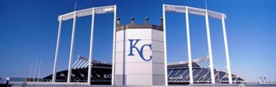 Baseball stadium Kauffman Stadium Kansas City Missouri USA Canvas Art - Panoramic Images (36 x 12)