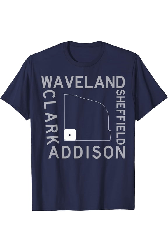 Baseball stadium Streets Of Wrigley Field Sheffield Addison T-Shirt, Unisex T-Shirt