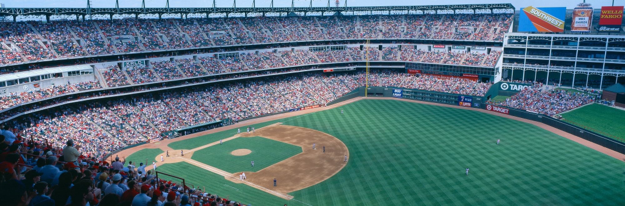 Baseball stadium Texas Rangers v Baltimore Orioles Dallas Texas Canvas Art - Panoramic Images (27 x 9)