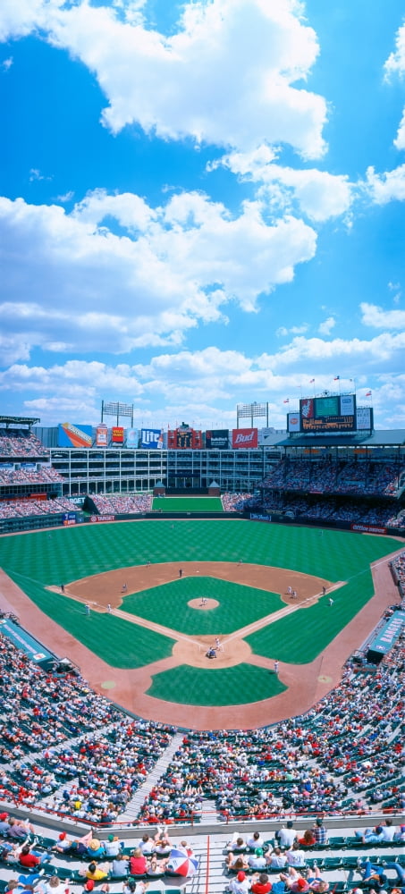 Baseball stadium Texas Rangers v Baltimore Orioles Dallas Texas Canvas Art - Panoramic Images (27 x 9)