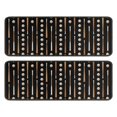 thumbnail image 1 of Baseballs Bats Black Pattern Anti Fatigue Kitchen Rugs Set Of 2, Non Slip Washable Decorative Floor Mats for Sink Laundry and Home Use, 17"x47", 1 of 5