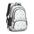 thumbnail image 1 of Baseballs Bats White Pattern Backpack for School, Cute School Bag with Adjustable Shoulder Straps and Padded Back, 16.9"x12.6"x5.9", 1 of 4