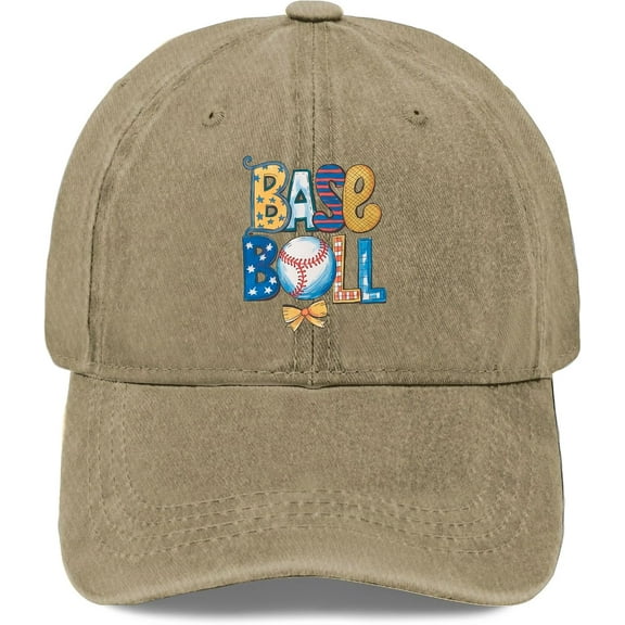 Baseballs Coquettes Trucker hat Vintage Cotton Washed Baseball Caps Adjustable Dad Hat Crazy Funny