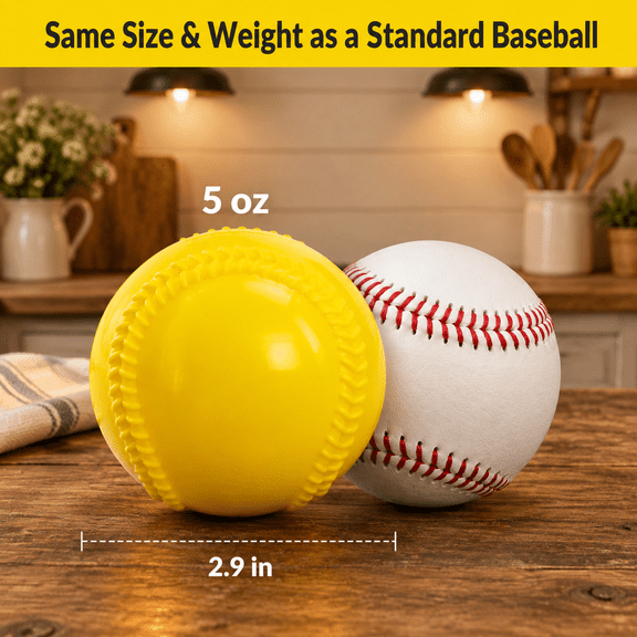 Baseballs For Practice - Flight Soft Safety Balls Hitting Indoor & Outdoor Regulation Size Weight Inflatable Softballs Adults 6 Pa