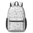 thumbnail image 1 of Baseballs Trophies White Pattern 17" Waterproof Oxford School Backpacks for Teens, S-Shape Padded Straps, for School, Travel, Hiking, Camping, 1 of 5