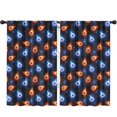 thumbnail image 1 of Baseballs and Auras Pattern Insulated Teens Curtains Set Of 2, Bedroom Essentials, Toddler Room Decor 52"x84", 1 of 5