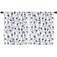 thumbnail image 1 of Baseballs and Player Silhouettes White Insulated Teens Curtains Set Of 2, Bedroom Essentials, Toddler Room Decor 42"x54", 1 of 5