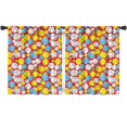 thumbnail image 1 of Baseballs and Softballs Red Pattern Insulated Teens Curtains Set Of 2, Bedroom Essentials, Toddler Room Decor 52"x63", 1 of 5