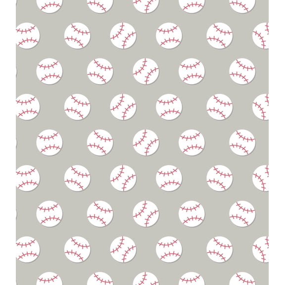 Baseballs with Tan Background Pattern Edible Image Cake Topper for Half Sheet Cake, by Tnct. (1 Count)