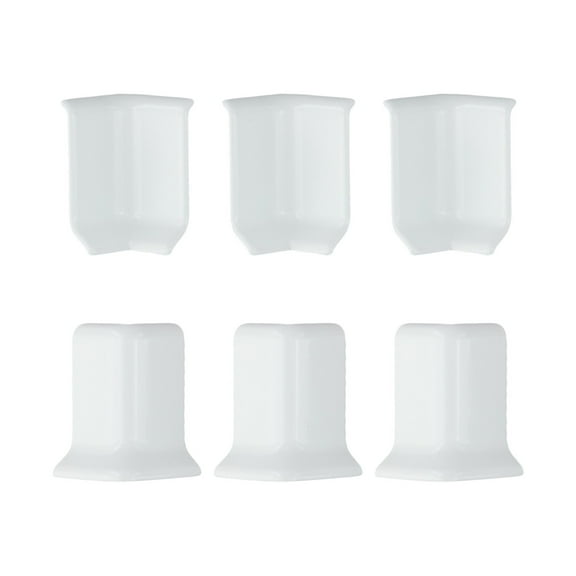 Baseboard Corner Blocks 5.4 Cm Height Baseboard Wall Base Corner Trim S White Smile Home