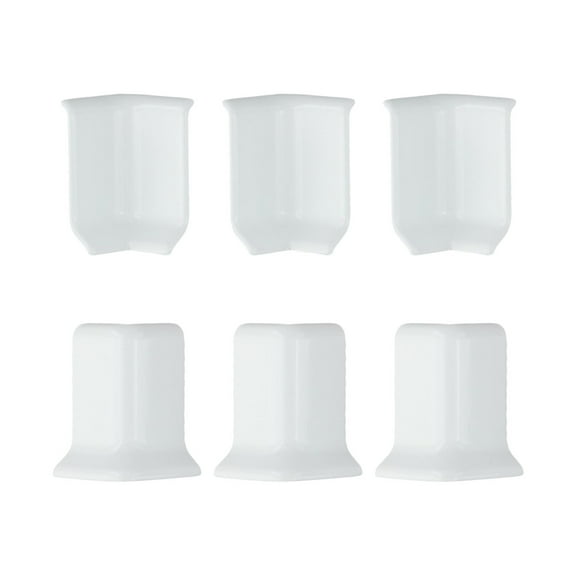 Baseboard Corner Blocks 5.4 Cm Height Baseboard Wall Base Corner Trim S White
