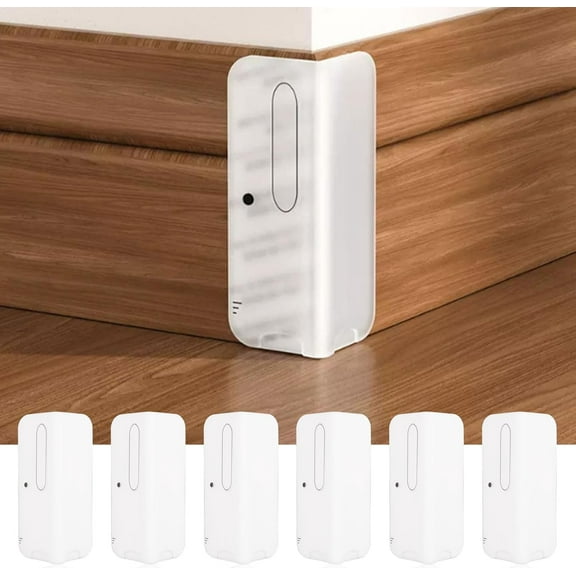 Baseboard Corner Blocks, 6PCS Silicone Self Adhesive Safety Corner Cushion Baby Proofing Edge Guard Corner Protectors for Furniture Wall Base