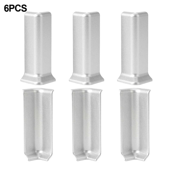 Baseboard Corner Blocks For 10Cm Height Baseboard Wall Base Corner Trim L Silver Smile Home