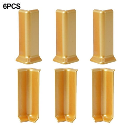 Baseboard Corner Blocks for 10cm Height Baseboard Wall Base Corner Trim L Gold