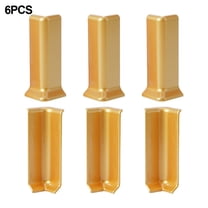 Baseboard Corner Blocks for 10cm Height Baseboard Wall Base Corner Trim L Gold