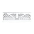 thumbnail image 1 of American Metal Perimeter Baseboard Diffuser Sunburst Pattern - Steel - 18 In, White — Residential Use, Standard Application, 1 of 1