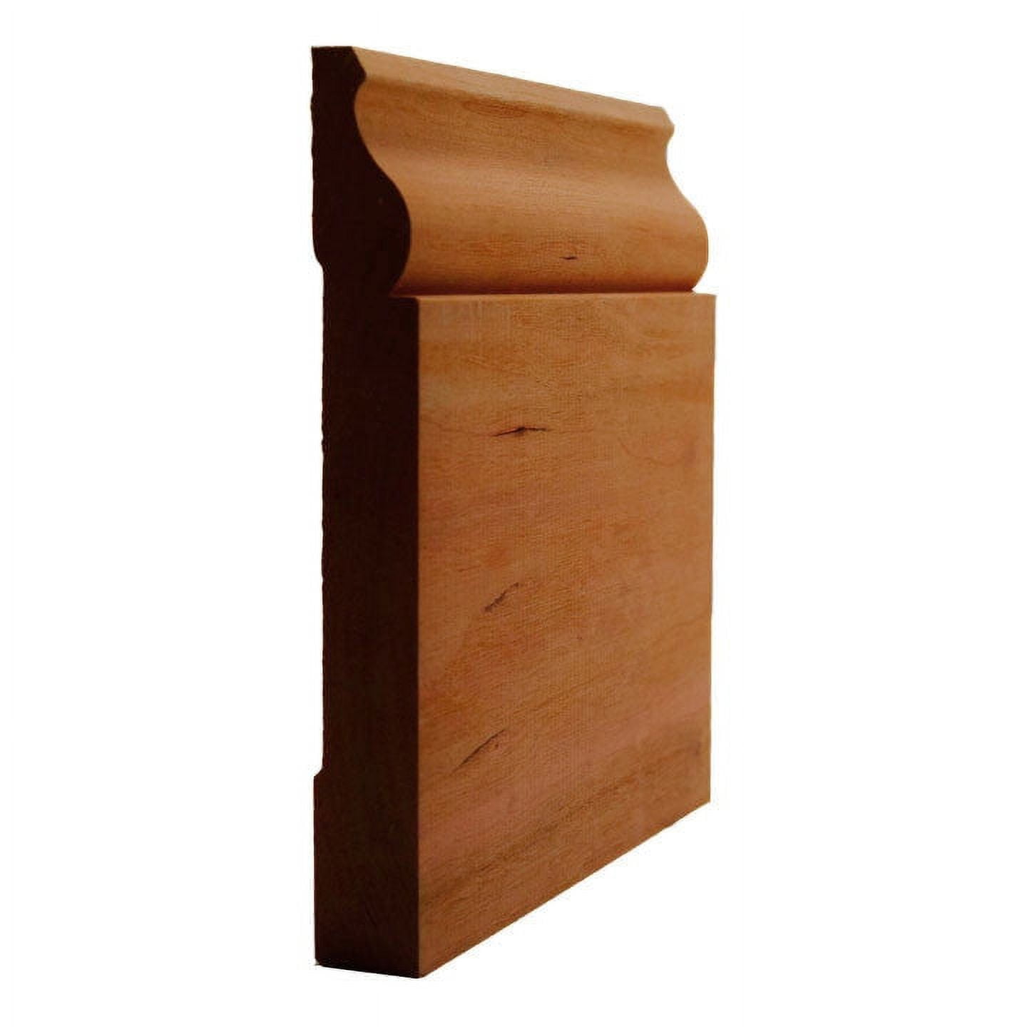 Colonial Cherry Wood Baseboard Moulding, 94 Inches