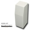 thumbnail image 1 of Baseboarders Premium Easy Slip-on Baseboard Heater Cover - White (Any Size, Closed End Cap - Right), 1 of 6