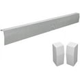 thumbnail image 1 of Baseboarders Premium Series Galvanized Steel Easy Slip-On Baseboard Heater Cover in White (7 ft, Cover + L & R End Caps), 1 of 5