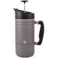 thumbnail image 1 of Basecamp Coffee Press - Double Wall Vacuum Insulated Stainless Steel - Bru-Stop Technology, No Grounds in Coffee, No Spill Lid (Storm Gray, 48 fl.oz), 1 of 4